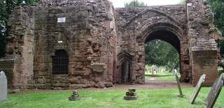 An ancient gatehouse in Kenilworth, Warwickshire