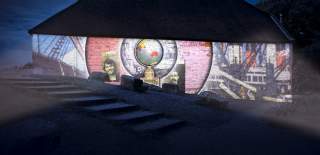 Dancing Man Brewery Projection