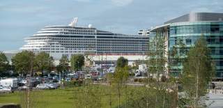 Cruise ship docked Southampton