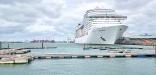 Cruise ship in port Southampton