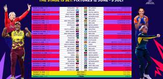 Full Fixture list for Womens Cricket T20 World Cup