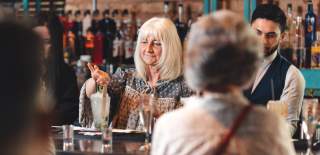 Person making cocktail Revolutions