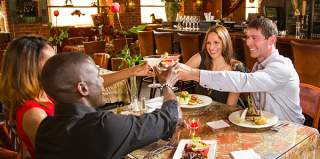 Couples Toasting