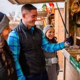 Shopping for an ornament at the Wauwatosa Holiday Market