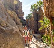 Two Guys hiking in Indian Canyons, Palm Springs