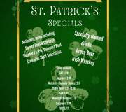 St. Patrick's Day Specials and Entertainment