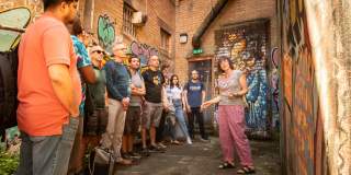 People on a tour with Graft