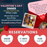 Valentine’s Day Dinner at Blue Mesa Southwest Grill