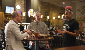 Cheese Curd Tasting at Lakefront Brewery