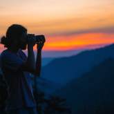 Photographer taking photo