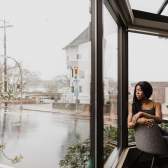 rainy day at the cafe