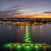 Fulton Pier at Night
