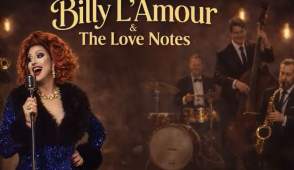 Poster for Billy L'Amour Love Notes show at Spirit Animal at Hotel Zoso Palm Springs