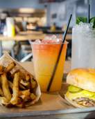 Cheeseburger, Fries and a Drink at Company Burger Downtown