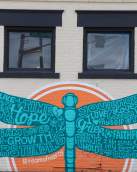 12 Points mural dragonfly