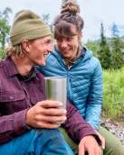 Elyse and Landon camping north fork Shoshone river