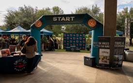 Blow up "start line arch" for Swift Fit Events booth at Austin's Annual Meeting.