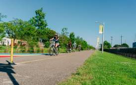 Biking Along Lafitte Greenway