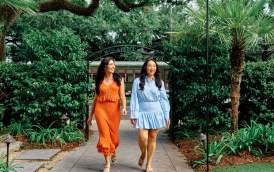 Walking into The Chloe on Saint Charles Avenue