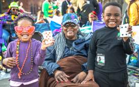 Families Enjoying Mardi Gras