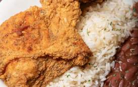 Fried Chicken and Red Beans - Neyow's Creole Cafe