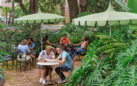 Drinks at the Columns Hotel Bar