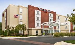 Exterior of SpringHill Suites by Marriott Ashburn Dulles North in Ashburn, Virginia.