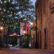 Downtown breezeway at night