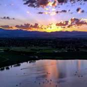Sunset over Union Reservoir