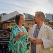 Couple on a French Quarter Balcony