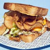 Fried Bologna Sandwich - Turkey and the Wolf