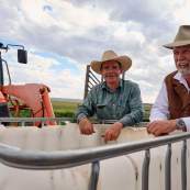 Tim Trites and cowboy