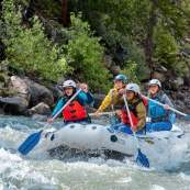 White water rafting north fork Shoshone river