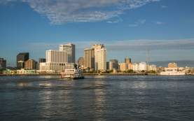 The Ferry Crossing the Mississippi River from Algiers Point to Canal Street