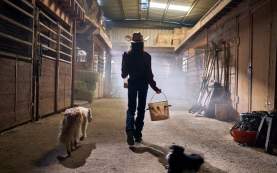 Taylor Thoman doing chores