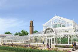 An artist's rendition of the proposed Birmingham Botanical Gardens