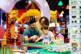 A family enjoying time together a Legoland Discovery Centre, Birmingham