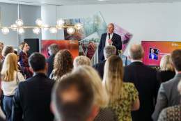 Matt Hammond, Chair of the West Midlands Growth Company, speaks at an event for Partners West Midlands.