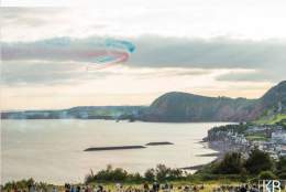 sidmouth with the air show