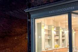 An outside shot of Kate Chocolatier, a independent chocolate shop in Beverley, East Yorkshire