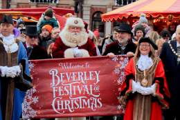Dignitaries at Beverley Festival of Christmas