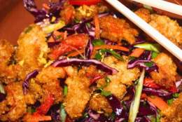 Panko breaded lobster strips