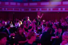 winners walking up to the stage at the REYTAs 2024