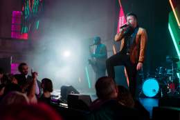 Singer and saxophonist performing at the REYTAs 2024