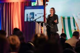 Kerry Yeo speaking at the VHEY tourism conference