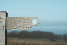 Sign post marked South Downs Way