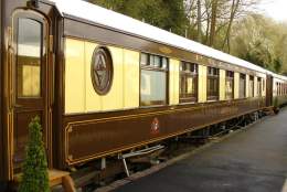 A pullman carriage at  The Old Railway Station, Petworth