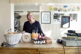 Local food and produce for sale at Hemlaga på Næs