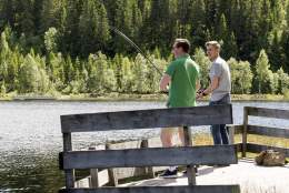Fishing with the guys at Lygna