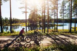 På sykkeltur i Finnskogen langs Kynna